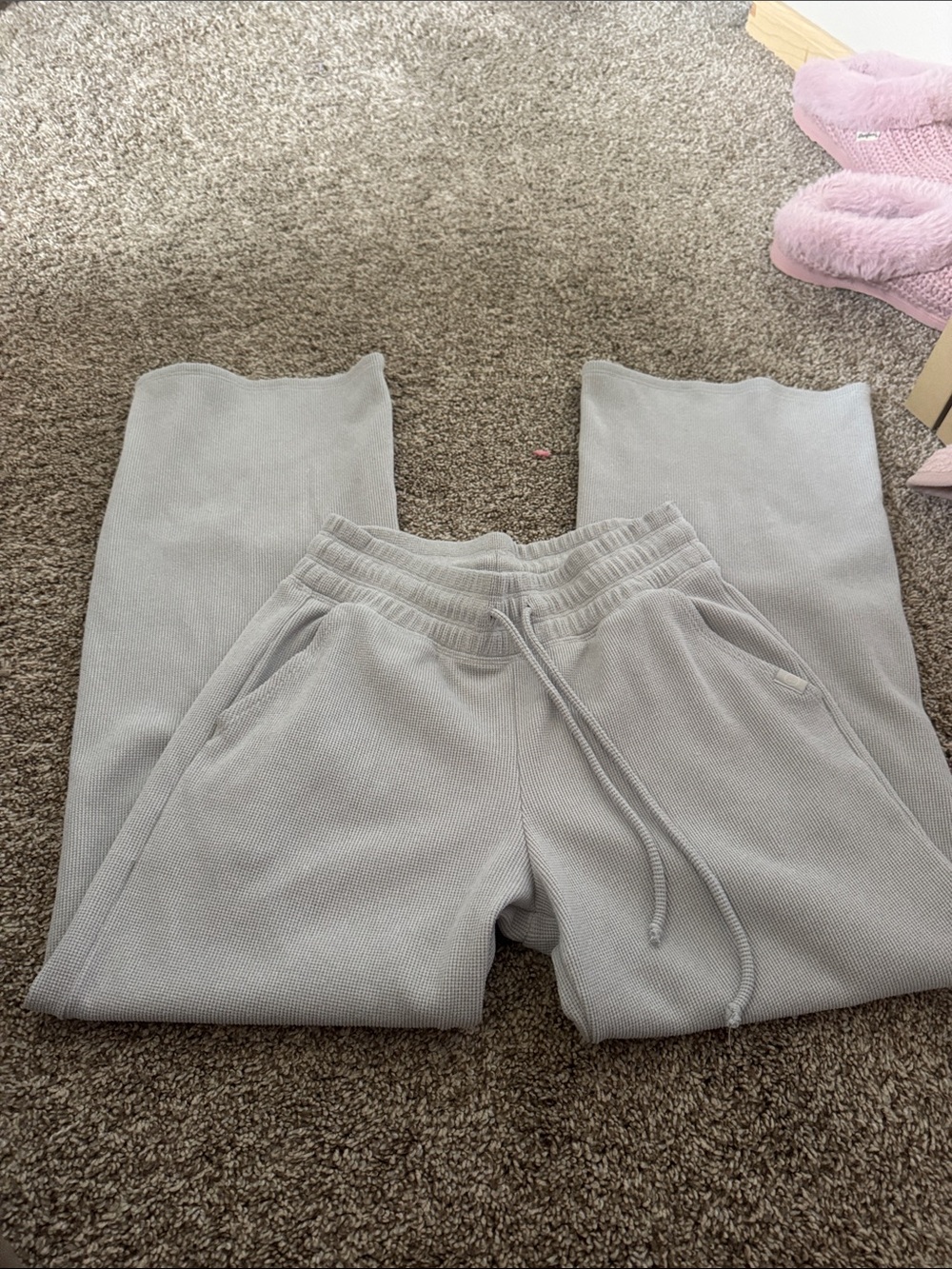 Hollister gilly hicks grey waffle pants - Picture 1 of 3